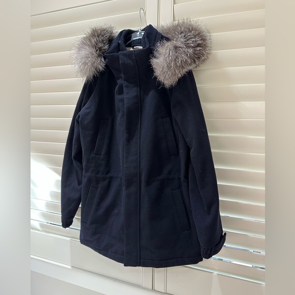 Loro Piana Cashmere Navy Icery Coat - Kids Size 12 - Picture 4 of 10